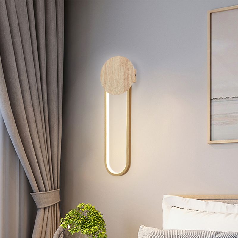 Metal Geometric Shape Wall Lighting Modern Style 1 Light Wall Mounted Light Fixture