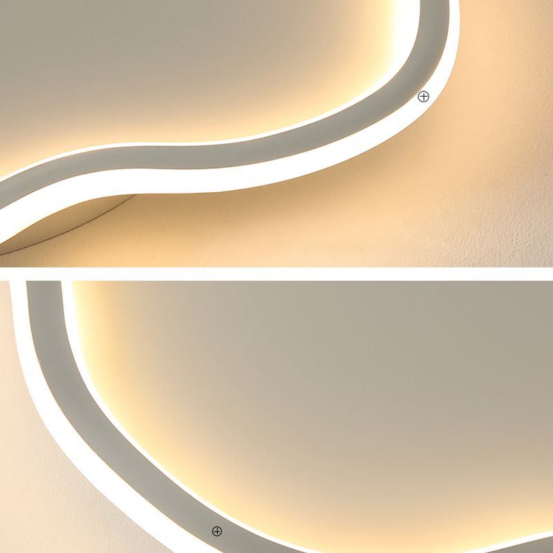 Lámpara de techo moderna geométrica ultrafina de luces de techo de montaje en superficie LED para dormitorio