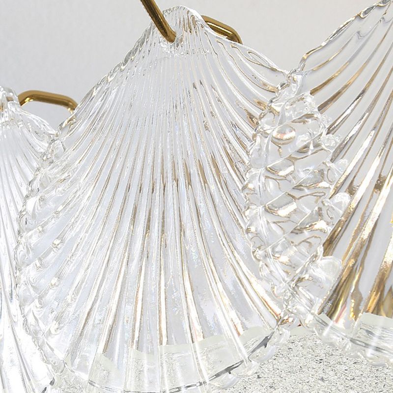 Glass Flush Mount Light Modern Minimalist Lush Mount Ceiling Light for Living Room