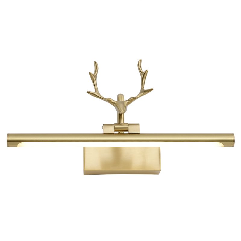 Linear Shape Metal Wall Light Modern Single Light Mirror Wall Mount Light