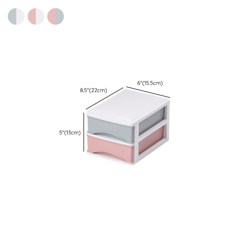 Vertical File Cabinet Color Panel Drawers Plastic File Cabinet for Home Office
