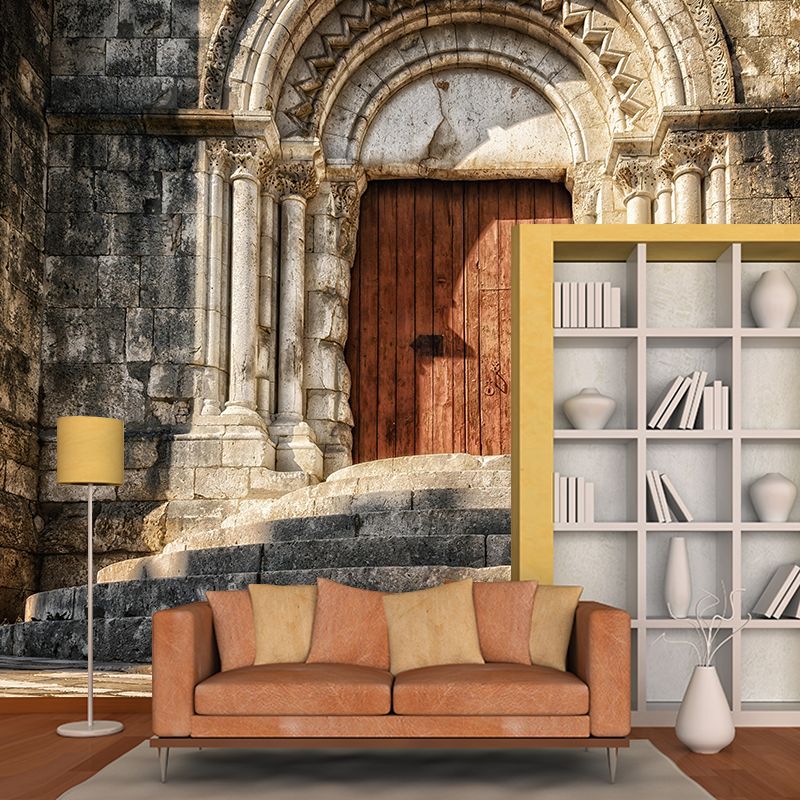 Stairs Architecture Photography Mural Wallpaper Stain Resistant for Room