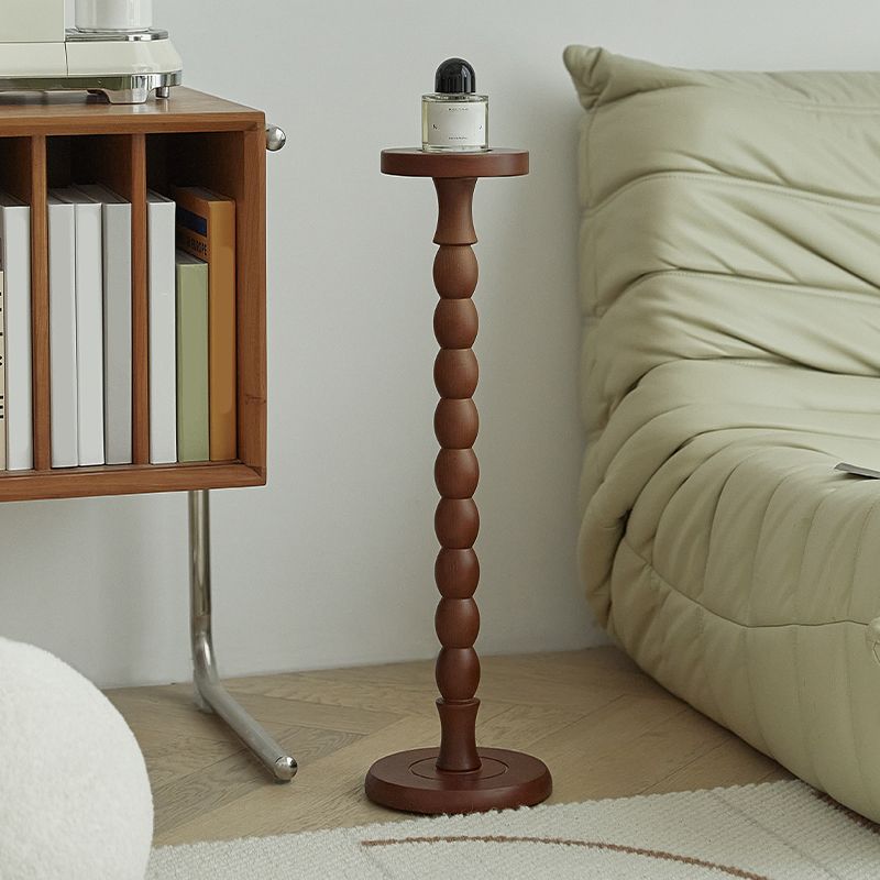 Traditional Wood End Table Sled Black/Brown Side End Snack Table
