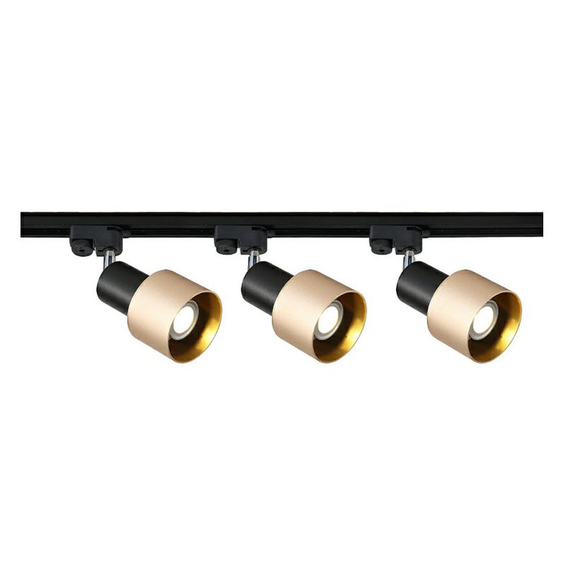 Grenade Shaped Metal Track Light Fixture Modern Style Semi Mount Lighting for Living Room