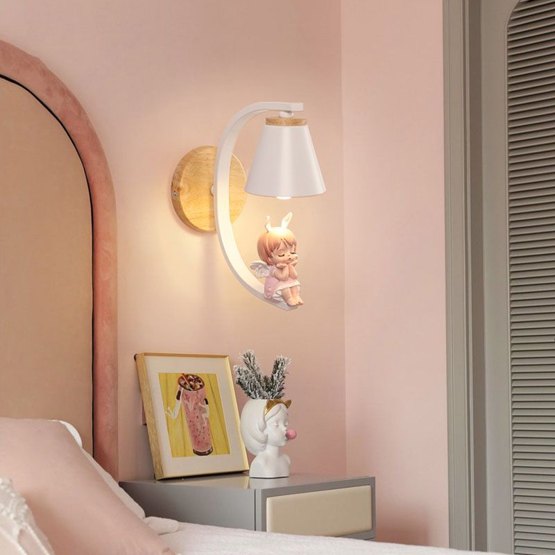 Carsine de résine Cartoon moderne à 1 lumière LED MUR MUR ARMÉE MUR ARMÉ