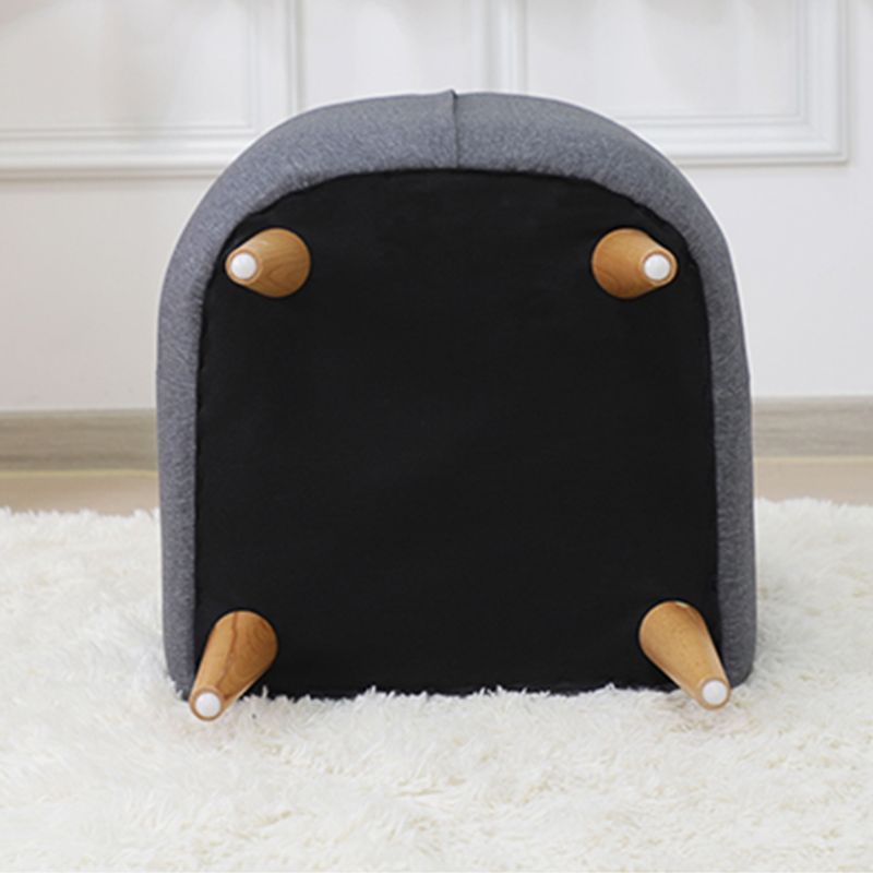 Contemporary Cotton Blend Tufted Split-Back Settee Couch for Children