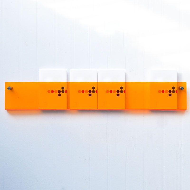 Acrylic Wall Mounted Bookshelf Nordic Rectangle Home Office Storage Bookcase