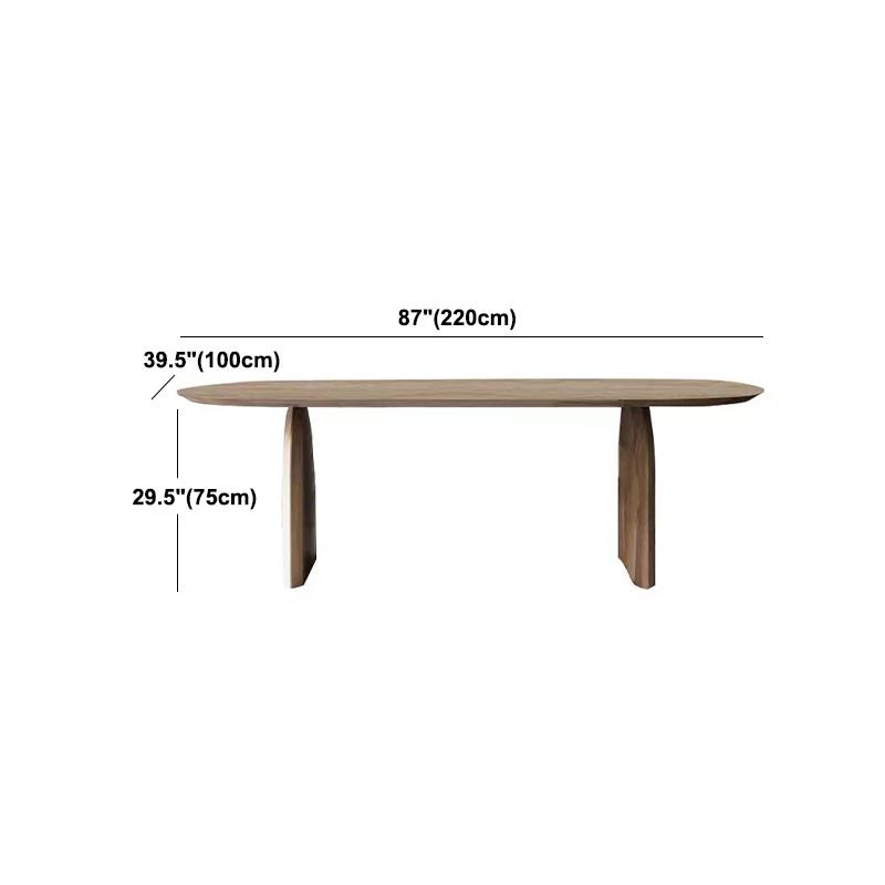 Contemporary Style Dining Table Oval Dinette Table for Home Kitchen
