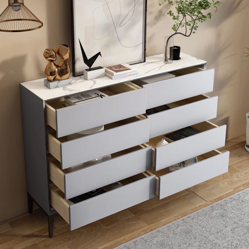 Contemporary Chest Bedroom Engineered Wood Storage Chest with Drawers
