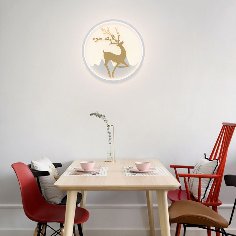 Circle Alluminio Light Minimalismo Minalismo a 1 luci a parete LED per camera da letto