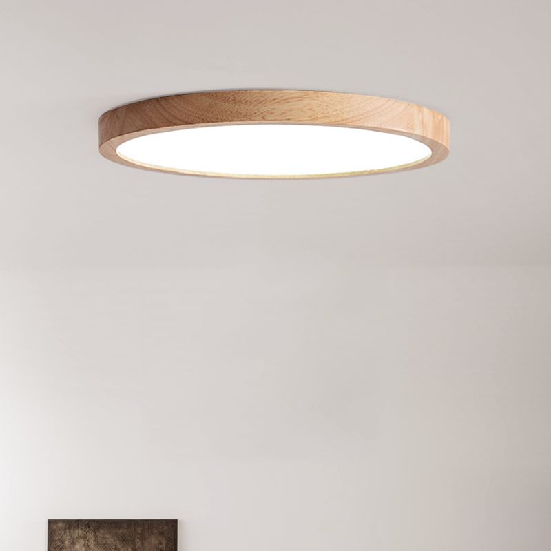 Luminaire de plafond encastré en bois moderne lampe de chambre lampe de chambre intérieure