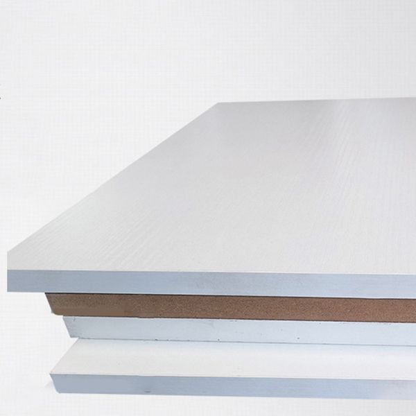 Modern Wall Mounted Bookcase Horizontal Engineered Wood Closed Back Bookshelf