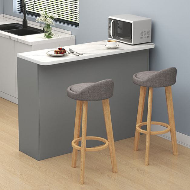 Contemporary Style Wood Rectangle Patio Bar Table for Dining Room