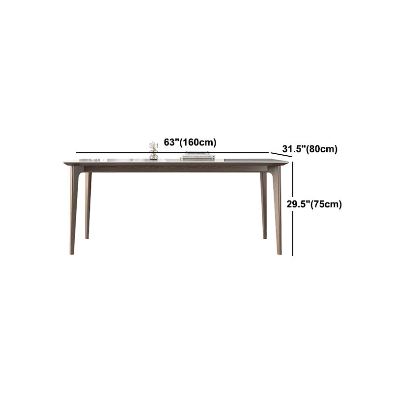 Designer Style Sintered Stone Top Dining Set Rectangle 1/3/4/5/7 Pieces Dinette Table Set