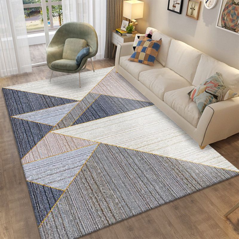 Stijlvol geometrisch gebied Tapijt Modern Patchwork Indoor Truug Polyester Tapijt voor woonkamer