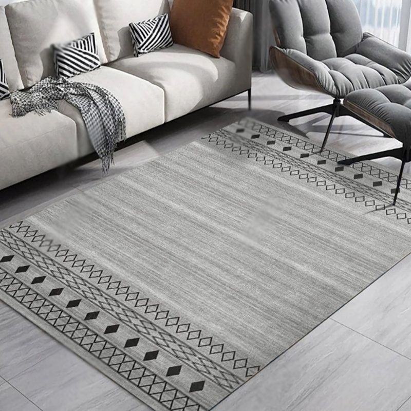 Tappeto tradizionale giallo fusione di tappeto grafico non slip tappeto per soggiorno