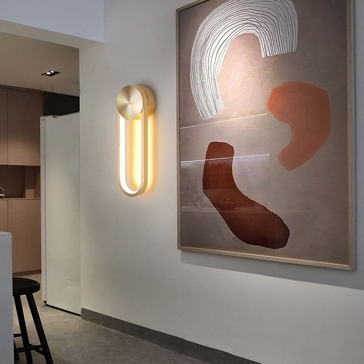 Modern Luxury LED Rotatable Wall Lamp Aluminium Oblong Wall Sconce with Silicone Shade