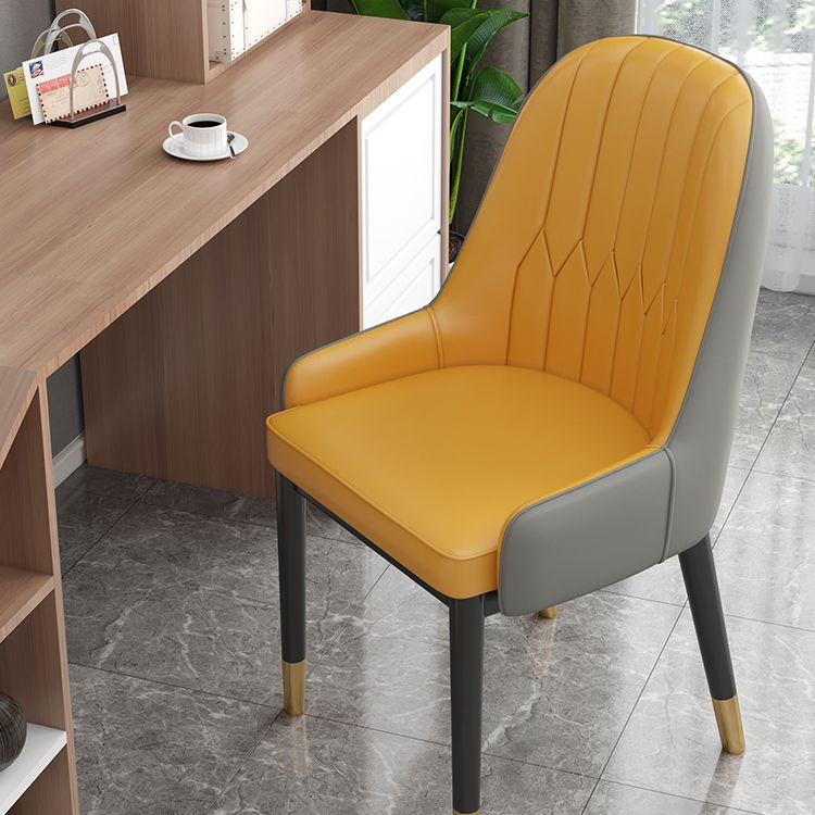 Silla de comedor de estilo escandinavo de metal Parsons Silla auxiliar de comedor para restaurante