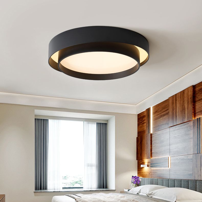 Plafonnier LED de forme ronde, moderne et Simple, luminaire de plafond, idéal pour une chambre à coucher
