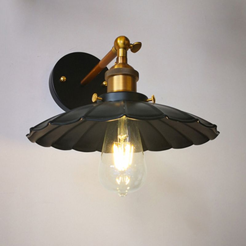 American Vintage Style Murce Sconce Metal Bras 1 Lumière Lumière Mur