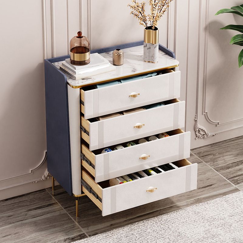 15.6" Width Classic Glam Storage Chest Stone Storage Chest Dresser