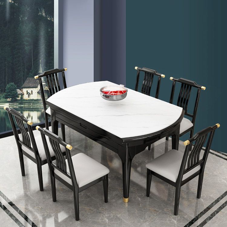 Contemporary Dining Room Table Solid Wood 4 Legs Dining Site Table