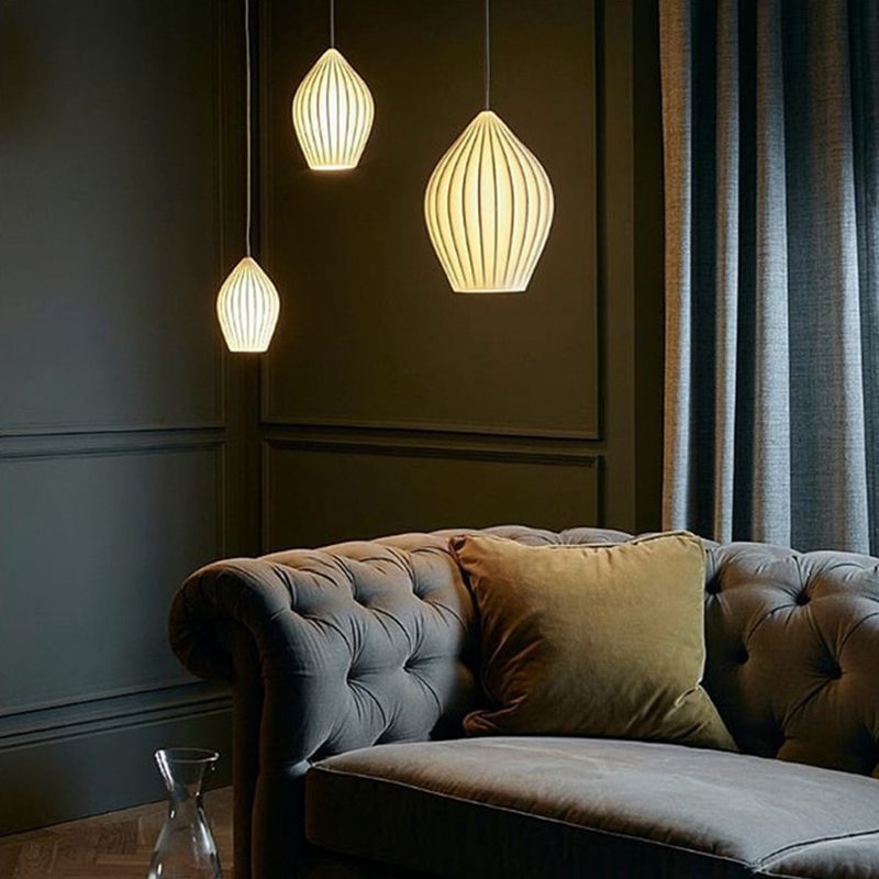 Style moderne Unique nuance suspendue en verre léger 1 pendentif léger pour escalier