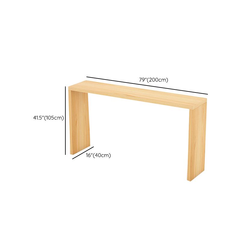 Modern Bar Dining Table Rectangle Wooden Frame Bar Table for Kitchen