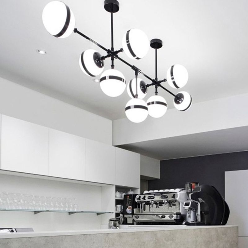 Stile moderno a forma sferica luci isola