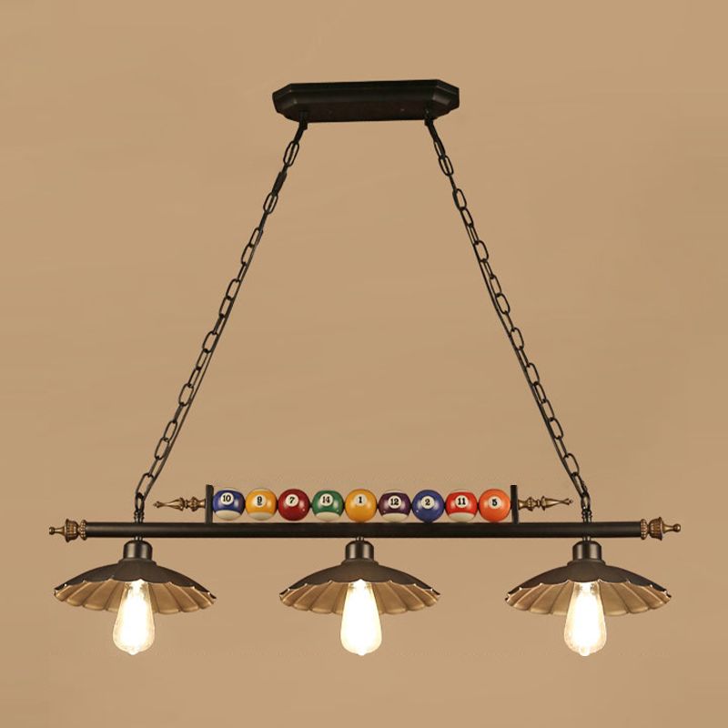American Style Metal Chandelier Multi Light Hanging Light for Billiard Shop