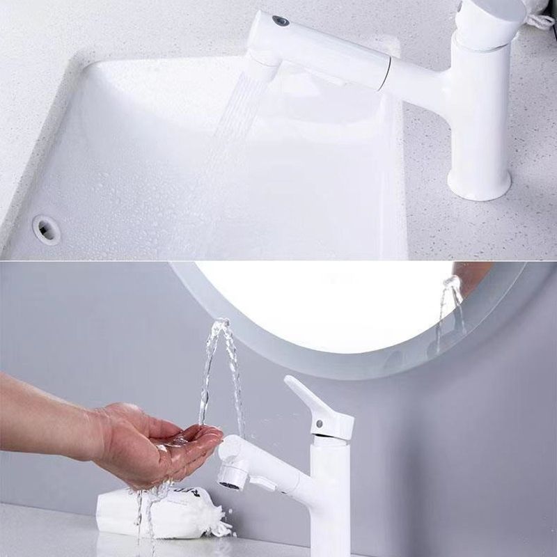 Vessel Sink Faucet Contemporary Pull-out Faucet with Swivel Spout