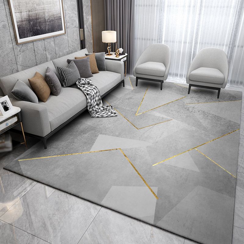 Minimalistisch gebied Rug vrijetijdscontrastpaneel Polyester Werkbestendig gebied Rug voor woonkamer