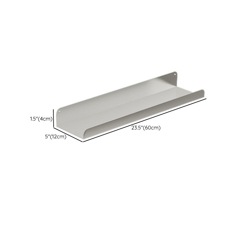 Metal Closed Back Bookcase Floating Glam Wall Mounted Bookshelf