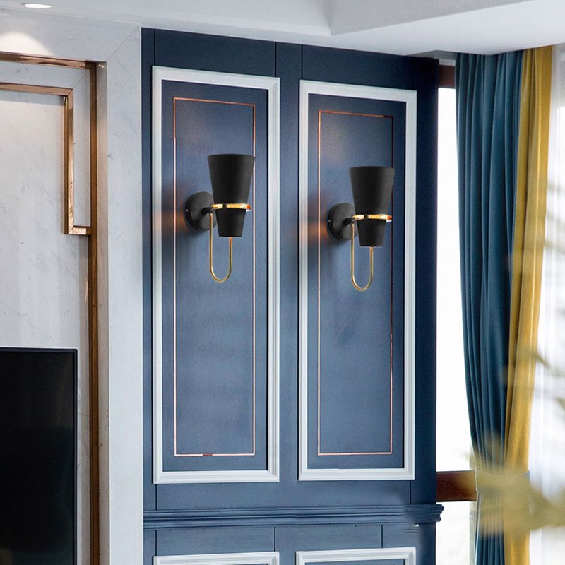 Metal Cone Shape Vanity Light Modern Style 1 Light Vanity Light Fixture