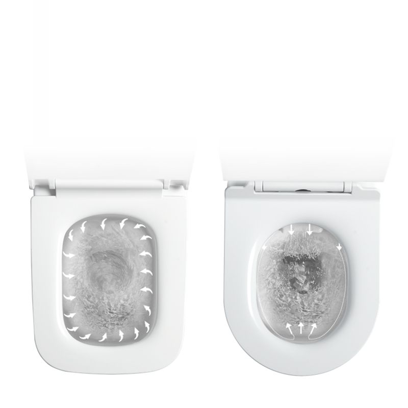 Contemporary One Piece Flush Toilet In-Wall Urine Toilet for Bathroom