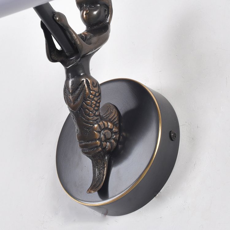 Moderne minimalistische stijl buizen ijdelheid muur verlichtingsarmaturen koper 1 licht wand gemonteerde ijdelheid lichten voor badkamer