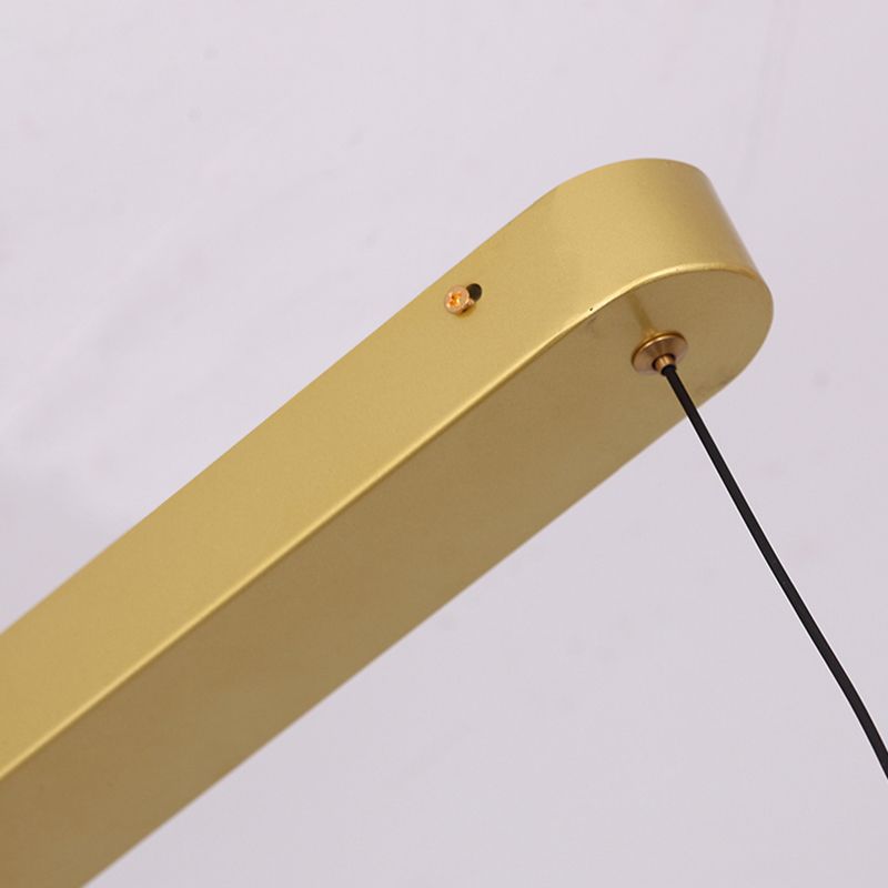 Iluminación colgante moderna luz colgante de isla lineal para comedor