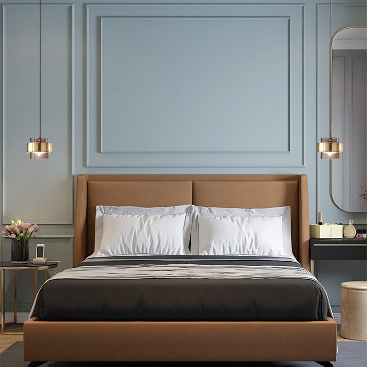 Goldzylinder Suspension Anhänger zeitgenössischer Stil Metall Decke Anhänger Licht für Schlafzimmer