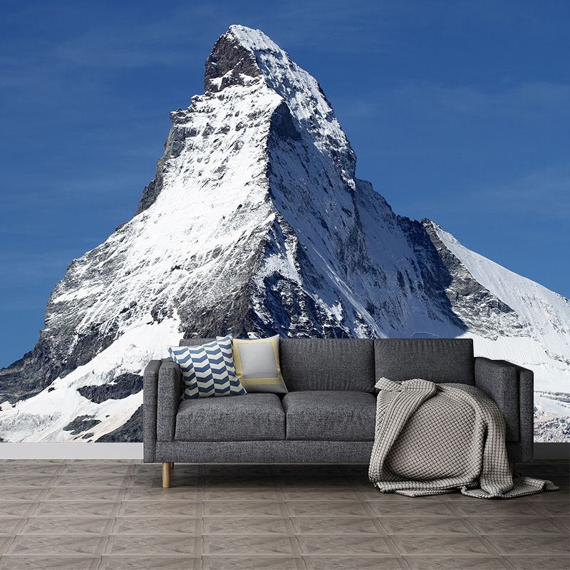Snow Mountain Wall Mural Contemporary Wall Decoration for Living Room Bedroom