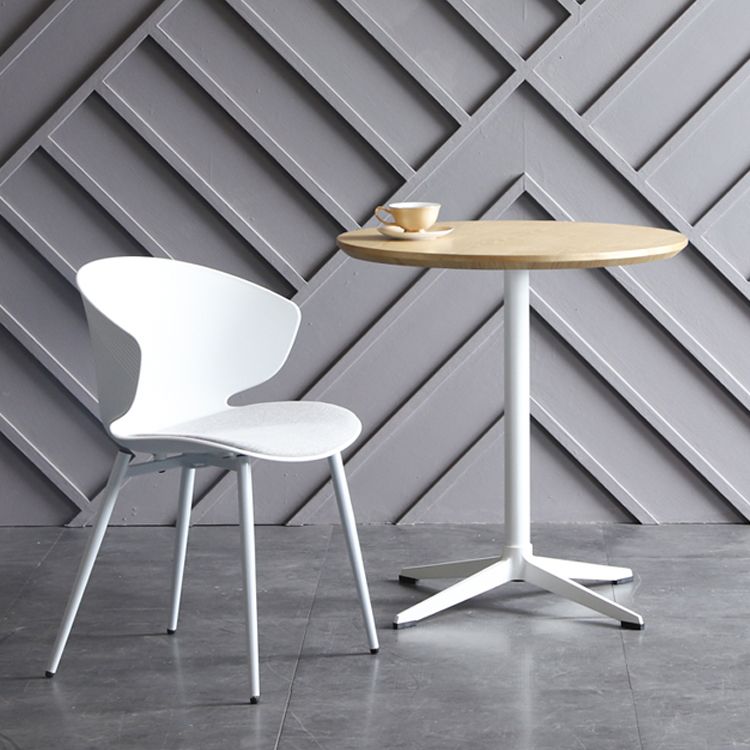 Metaal traditionele luxe ronde eettafel vervaardigd houten binnen tafel voor keuken