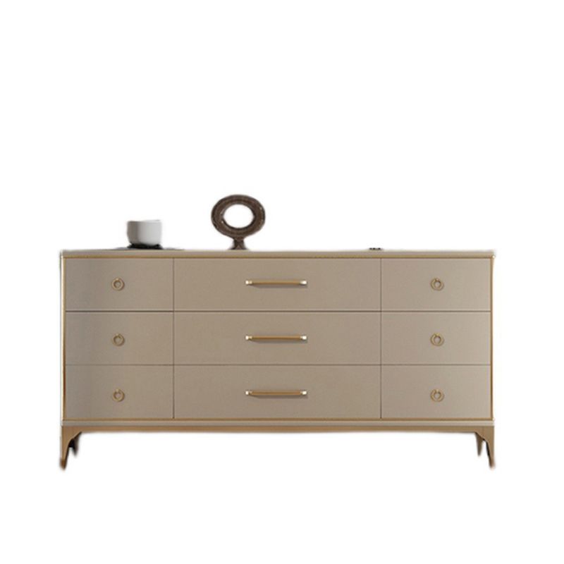 15.6-inch Width Storage Chest Contemporary Dresser with 9 Drawers