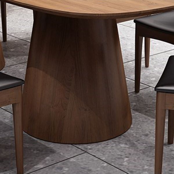 Brown Dinner Table Contemporary Style Dining Table for Home Kitchen Dinner
