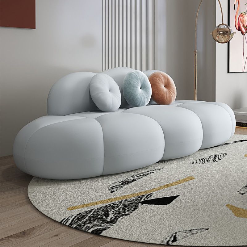 Contemporary Curved Sofa Tight Back Sofa for Living Room, Apartment