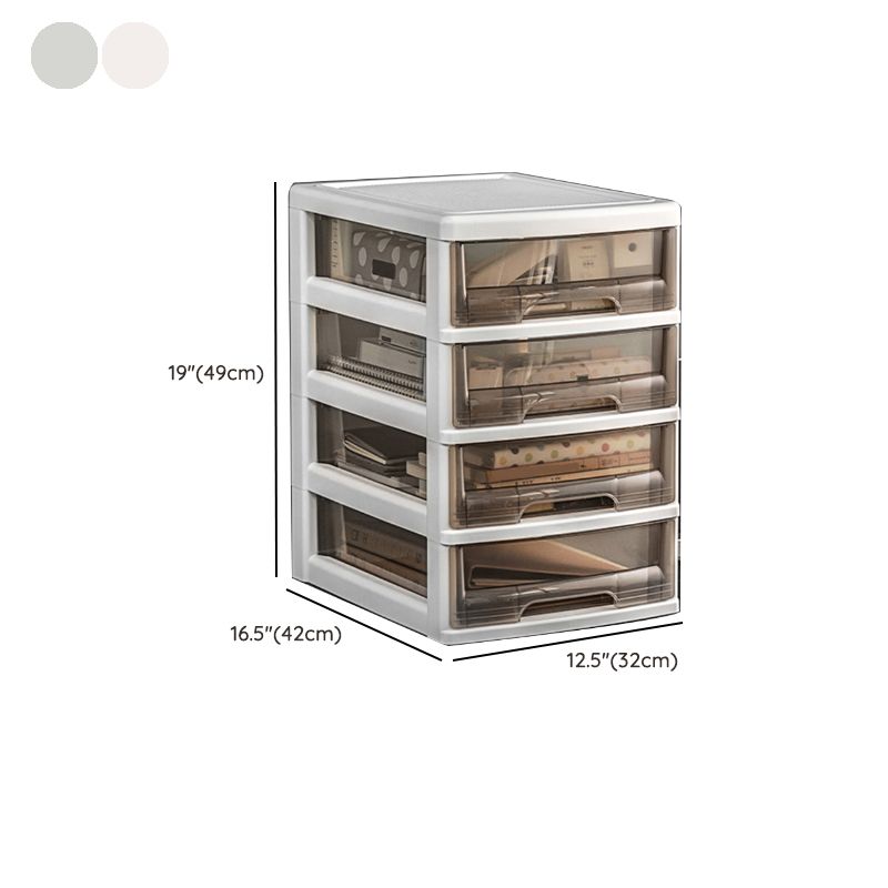 Transparent Filing Cabinet Modern Plastic Drawers Filing Cabinet
