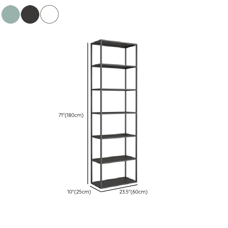 Industrial Antique Finish Shelf Bookcase Etagere Metal Bookshelf with Shelves