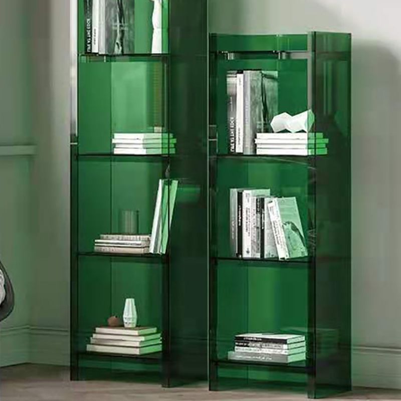 Glam Acrylic Bookcase Standard Shelf Bookshelf for Home Office 9.8" Wide