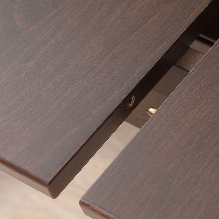 Extendable Modern Beech Wood Table for Restaurant Rectangle Dining Table with 4 Legs