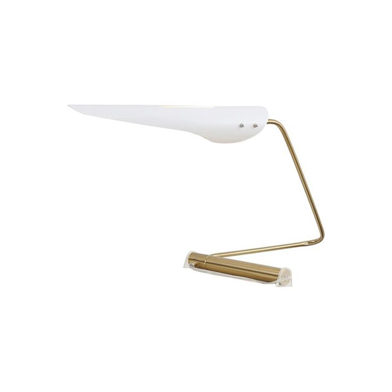 Lámpara de pie contemporánea 1 con sombra de metal lámpara de mesa en forma de pájaro negro/blanco para sala de estar