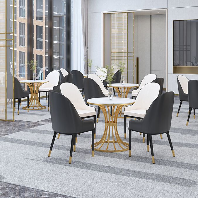 Glam 1/2/3/4/5 Pieces Dining Set Sintered Stone Dining Table Set for Dining Areas
