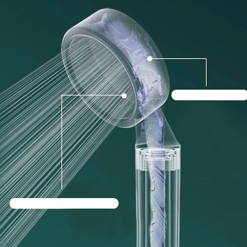 Modern Plastic Shower Head Water Filtration Round Handheld Shower Head